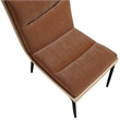 Meridian Furniture Viceroy Cognac Polyester Dining Chair (Set of 2)