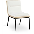 Meridian Furniture Viceroy Cream Polyester Dining Chair (Set of 2)