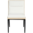 Meridian Furniture Viceroy Cream Polyester Dining Chair (Set of 2)