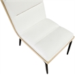 Meridian Furniture Viceroy Cream Polyester Dining Chair (Set of 2)