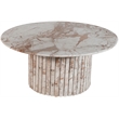 Meridian Furniture Genoa Cream Marble Coffee Table