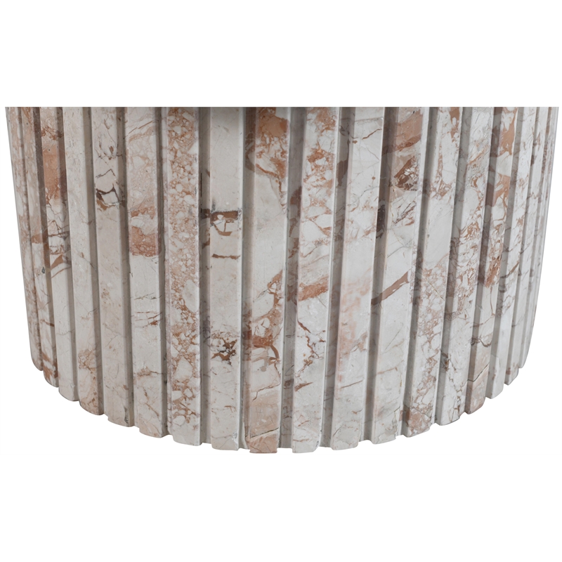 Meridian Furniture Genoa Cream Marble Coffee Table