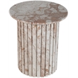 Meridian Furniture Genoa Cream Marble End Table