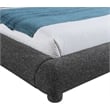 Meridian Furniture Blair Black Fabric Upholstered Queen Bed