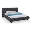 Meridian Furniture Blair Black Fabric Upholstered Queen Bed