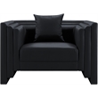 Meridian Furniture Everett Black Vegan Leather Upholstered Chair
