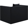 Meridian Furniture Everett Black Vegan Leather Upholstered Chair