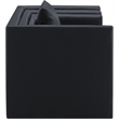 Meridian Furniture Everett Black Vegan Leather Upholstered Chair