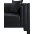 Meridian Furniture Everett Black Vegan Leather Upholstered Chair
