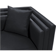 Meridian Furniture Everett Black Vegan Leather Upholstered Chair