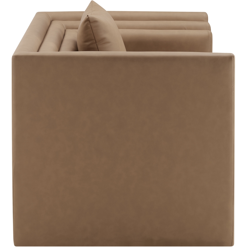 Meridian Furniture Everett Brown Vegan Leather Upholstered Chair