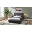 Meridian Furniture Blair Black Fabric Upholstered Twin Bed