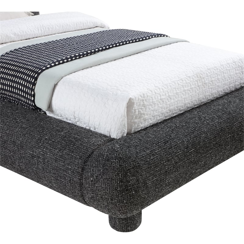 Meridian Furniture Blair Black Fabric Upholstered Twin Bed