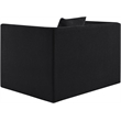Meridian Furniture Everett Black Chenille Fabric Upholstered Chair
