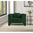 Meridian Furniture Everett Green Chenille Fabric Upholstered Chair