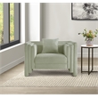 Meridian Furniture Everett Mint Chenille Fabric Upholstered Chair