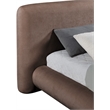 Meridian Furniture Blair Brown Chenille Fabric Upholstered Queen Bed