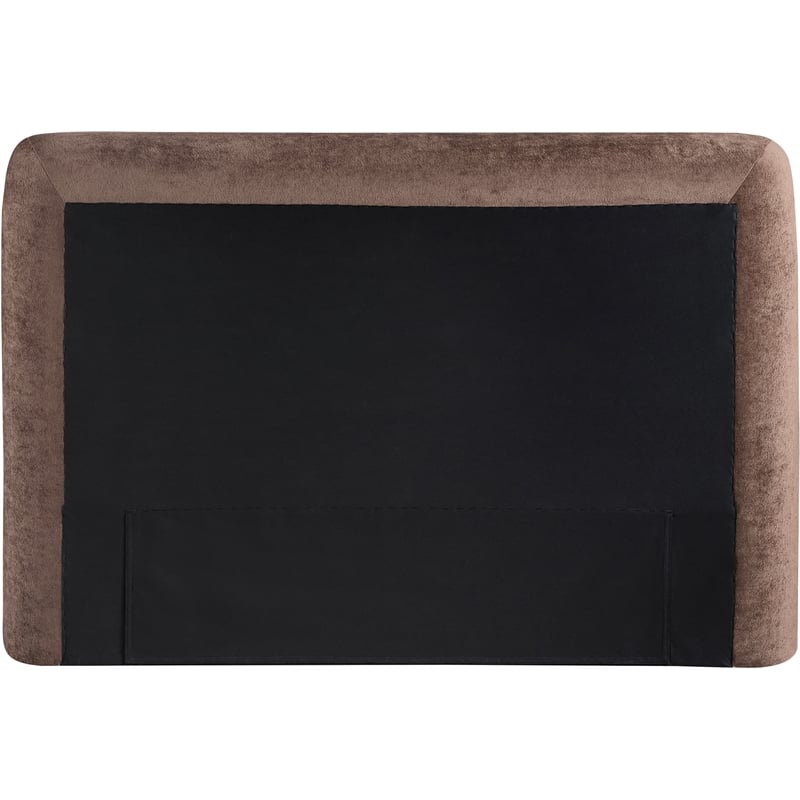 Meridian Furniture Blair Brown Chenille Fabric Upholstered Twin Bed