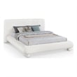 Meridian Furniture Blair Cream Chenille Fabric Upholstered Full Bed