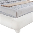 Meridian Furniture Blair Cream Chenille Fabric Upholstered King Bed