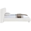 Meridian Furniture Blair Cream Chenille Fabric Upholstered Twin Bed
