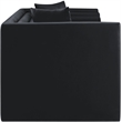 Meridian Furniture Everett Black Vegan Leather Upholstered Loveseat