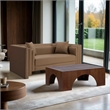 Meridian Furniture Everett Brown Vegan Leather Upholstered Loveseat