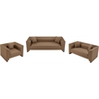 Meridian Furniture Everett Brown Vegan Leather Upholstered Loveseat