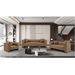 Meridian Furniture Everett Brown Vegan Leather Upholstered Loveseat