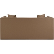 Meridian Furniture Everett Brown Vegan Leather Upholstered Loveseat