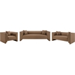 Meridian Furniture Everett Brown Vegan Leather Upholstered Sofa