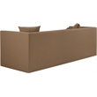 Meridian Furniture Everett Brown Vegan Leather Upholstered Sofa
