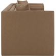 Meridian Furniture Everett Brown Vegan Leather Upholstered Sofa