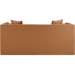 Meridian Furniture Everett Cognac Vegan Leather Upholstered Loveseat