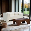 Meridian Furniture Everett Cream Vegan Leather Upholstered Loveseat