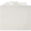 Meridian Furniture Everett Cream Vegan Leather Upholstered Loveseat