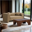 Meridian Furniture Everett Tan Vegan Leather Upholstered Loveseat