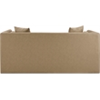 Meridian Furniture Everett Tan Vegan Leather Upholstered Loveseat