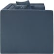 Meridian Furniture Everett Light Blue Chenille Fabric Upholstered Loveseat