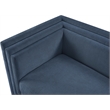 Meridian Furniture Everett Light Blue Chenille Fabric Upholstered Loveseat