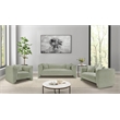 Meridian Furniture Everett Mint Chenille Fabric Upholstered Loveseat