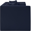Meridian Furniture Everett Navy Chenille Fabric Upholstered Loveseat