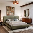 Meridian Furniture Blair Green Chenille Fabric Upholstered King Bed