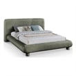 Meridian Furniture Blair Green Chenille Fabric Upholstered King Bed