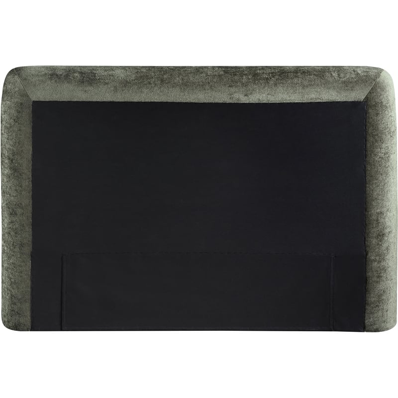 Meridian Furniture Blair Green Chenille Fabric Upholstered Twin Bed