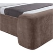 Meridian Furniture Modena Brown Chenille Fabric Upholstered Twin Bed