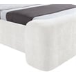 Meridian Furniture Modena Cream Chenille Fabric Upholstered Full Bed