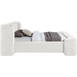 Meridian Furniture Modena Cream Chenille Fabric Upholstered King Bed