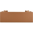 Meridian Furniture Everett Cognac Vegan Leather Upholstered Sofa