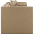 Meridian Furniture Everett Tan Vegan Leather Upholstered Sofa